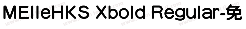 MElleHKS Xbold Regular字体转换